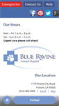 Mobile Screenshot of blueravineanimalhospital.com